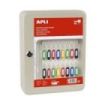Apli Armario Porta Llaves con Cierre - 40 Posiciones - Ideal para Oficinas y Almacenes - Organizacion y Acceso Facil - No Incluy