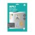 Apli Pack de 3 Hojas de Papel Magnetico A4 - 650gr - Apto para Impresoras Inkjet - Facil de Usar - Ideal para Imagenes Personali