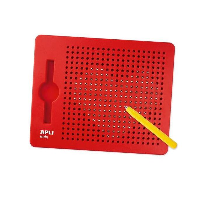 Apli Pizarra Magnetica Tamaño 215x12x170mm - Incluye10 Fichas con 20 Ejemplos - Ayuda a Desarrollar la Psicomotricidad Fina, la