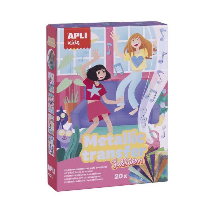 Apli Metallic Transfer Fashion - Sin Medida - Transferibles Metalicos para Decoracion de Prendas y Objetos