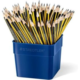 Staedtler Noris 183 Cubo Expositor de 72 Lapices de Grafito - Mina HB - Resistencia a la Rotura