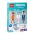 Apli Juego magnetico de las Profesiones - Ayuda a Familiarizarse con Profesiones y Oficios - 36 Fichas Magneticas con Diferentes