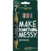 Faber-Castell Multimark Acrylic Mirror Pack con 4 Rotuladores Acrilicos Doble Punta Efecto Espejo - Puntas Redondas de 1mm y 3mm