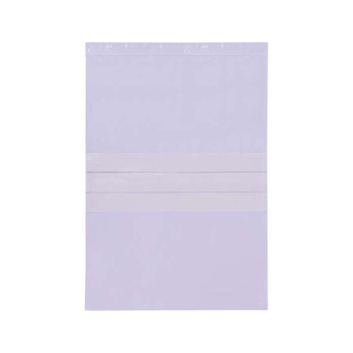 Apli Pack de 100 Bolsas con Zip Auto Cierre Transparentes 250 x 350mm - Material LDPE - Cierre Seguro y Facil Manipulacion - Uso