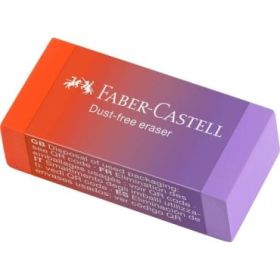 Faber-Castell Dust Free Flow Expositor con 24 Gomas de Borrar - Libre de PVC - Bajo  Residuo - Colores Surtidos