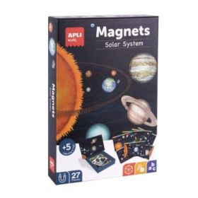 Apli Juego Magnetico El Sistema Solar - Introduccion al Sistema Solar, Fases Lunares, Estaciones y Constelaciones - Incluye 27 I