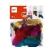 Apli Bolsa de Plumas Surtidas - Ideal para Manualidades y Decoracion - Material Suave y Seguro - Colores Surtidos