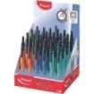 Maped Duo+Pen Expositor con 24 Compases Duo - Compas que se puede Utilizar como Portaminas - Clip de Bolsillo - Colores Surtidos