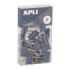 Apli Up North Pack con 15 Pinzas de Metal 19mm - Color Azul