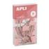 Apli Up North Pack con 15 Pinzas de Metal 19mm - Color Rosa