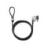 HP Nano Keyed Cable Antirrobo - Ranura Nano - Cable de Acero Galvanizado 1.83m Revestido en Vinilo - Cabezal Giratorio - Facil d