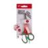 Apli Kids Tijera Escolar 13 cm - Punta Redondeada - Ergonomica - Espacio para el Nombre - Uso Ambidiestro - Color Rojo