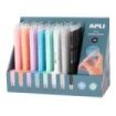 Apli Infinite Pencil Expositor con 40 Lapices Infinitos Retractiles HB - Colores Surtidos