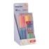 Apli Pastel Duo Expositor con 6 Packs de 12 Lapices de Colores de Doble Punta - Forma Triangular - Colores Pastel Surtidos