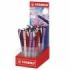 Stabilo Worker+ Naturecolors Wildflower Expositor con 30 Boligrafos de Tinta Liquida - Trazo 0.5mm - Escritura Suave y Precisa -
