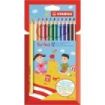 Stabilo Trio Thick Pack con 12 Lapices de Colores - Mina de 4.2mm - Forma Triangular - Colores Surtidos