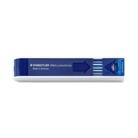 Staedtler Mars Lumochrom 204 Pack con 12 Minas de Dibujo - Mina de 2mm - Longitud de 130mm - Color Azul
