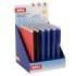 Apli Erasable Gel Expositor con 36 Boligrafos de Tinta Gel Borrables - Punta de 0,5mm - Zona de Agarre de Silicona - Colores Azu