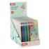 Apli Color Clik Expositor con 12 Packs de 12 Portaminas con Minas de Colores 2.6mm + 12 Recambios + 1 Sacapuntas - Forma Redonda