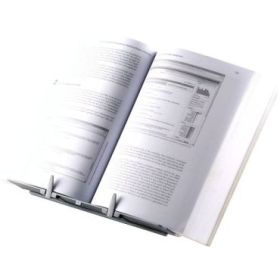 Fellowes Atril para Libros Ajustable con Clips - 9 Ajustes de Altura - Base Antideslizante y Plegable - Capacidad para 400 Hojas