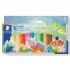 Staedtler Noris 241 Pack de 16 Ceras Blandas - Diametro 8mm - Resistencia a la Rotura - Colores Surtidos