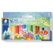 Staedtler Noris 241 Pack de 16 Ceras Blandas - Diametro 8mm - Resistencia a la Rotura - Colores Surtidos