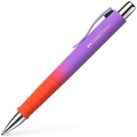 Faber-Castell Poly Ball Flow Edition Punchy Melon Boligrafo Retractil XB - Forma Triangular Ergonomica - Suave al Tacto - Color