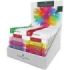 Faber-Castell Textliner 46 Expositor con 11 Packs de 4 Marcadores Neon y 11 Packs de 4 Marcadores Pastel - Punta Biselada - Traz