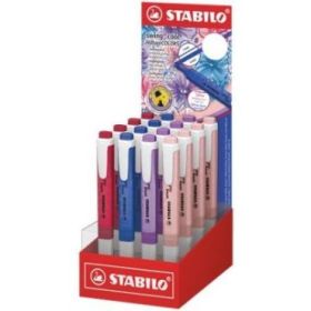 Stabilo Swing Cool Naturecolors Wildflower Expositor con 16 Marcadores - Cuerpo Plano - Punta Biselada - Trazo entre 1 y 4mm - T