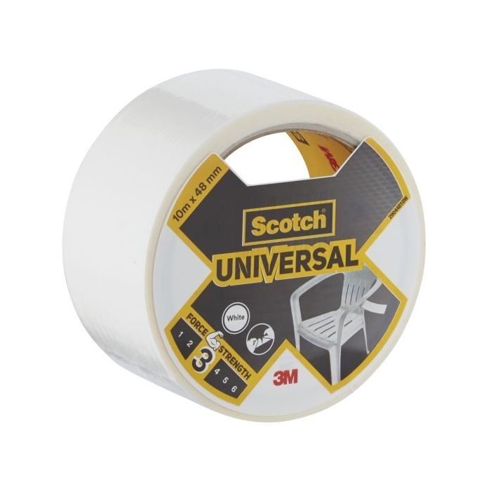 Scotch Universal Cinta Adhesiva Americana 48mm x 10m - Color Blanco