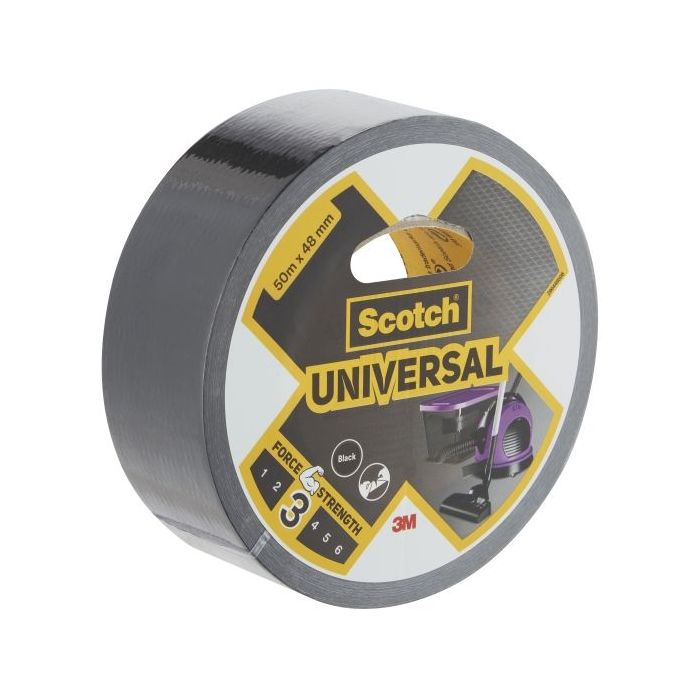Scotch Universal Cinta Adhesiva Americana - 48mm x 50m - Color Negro