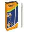 Bic Cristal Glace Boligrafo de Bola - Cuerpo Opaco en Color Plata Mate - Punta Redonda de 1mm - Trazo 0.4mm - Tinta con Base de