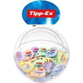 Tipp-Ex Mini Pocket Mouse Pastel Expositor con 40 Cintas Correctoras 5mm x 6m - Resistente - Escritura Instantanea