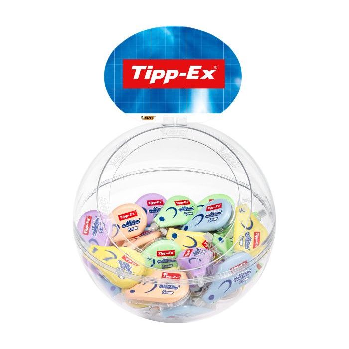 Tipp-Ex Mini Pocket Mouse Pastel Expositor con 40 Cintas Correctoras 5mm x 6m - Resistente - Escritura Instantanea