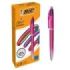 Bic 4 Colours Smooth Gradient Rosa Boligrafo de Bola Retractil - Punta Media de 1.0mm - Escritura un 40% mas Suave - 4 Colores d