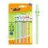 Bic Cristal Pastel Figurines Pack con 5 Boligrafos de Bola - Cuerpo Opaco en Colores Pastel con Figuras de Animales - Punta Redo