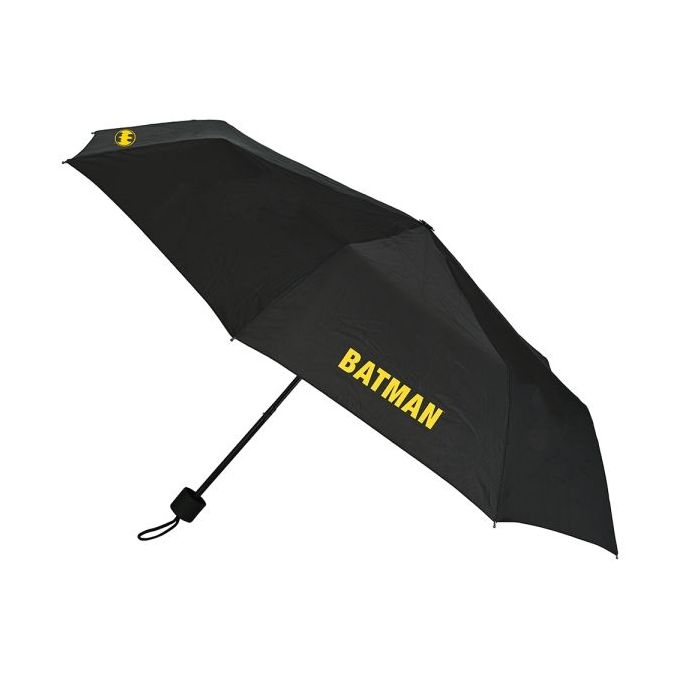 Safta Batman Game Over Paraguas Manual de 98cm - 8 Paneles - Asa y Punta de PVC - Poliester - Nervios de Acero de 8mm - Cordon -