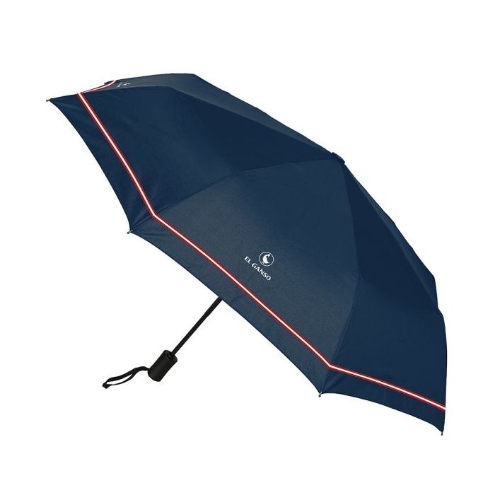 Safta el Ganso Classic Paraguas Automatico de 102cm - 8 Paneles - Asa Engomada - Punta de PVC - Poliester - Nervios de Acero de