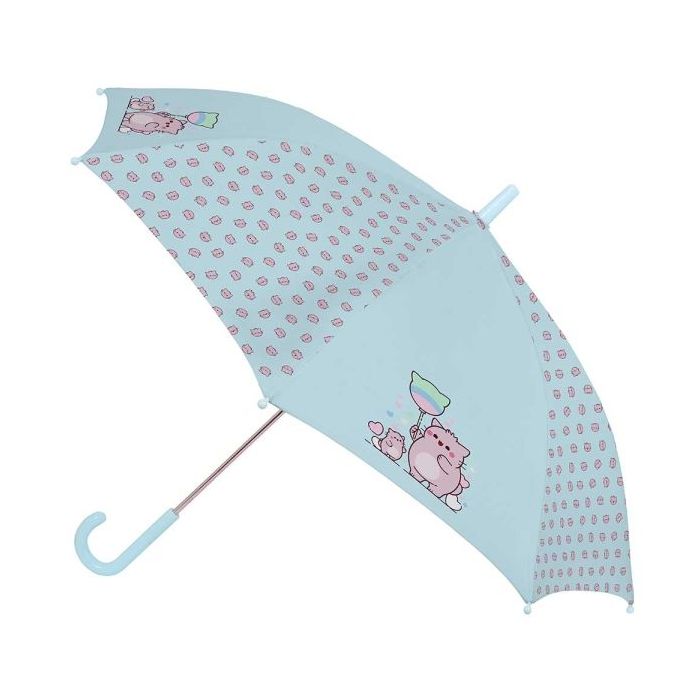Safta Pembe The Pink Cat Paraguas Manual de 86cm - 8 Paneles - Asa y Punta de PVC - Poliester - Nervios de Acero de 8mm - Color