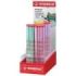 Stabilo Easygraph Pastel Expositor con 60 Lapices de Grafito - Para Uso Diestro y Zurdo - Mina HB de 3.15mm - Diseño Ergonomico