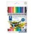 Staedtler 3200 Pack de 12 Rotuladores de Doble Punta - Resistente a la Presion - Colores Surtidos