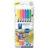 Staedtler 3200 Pack de 6 Rotuladores de Doble Punta - Resistente a la Presion - Colores Neon Surtidos