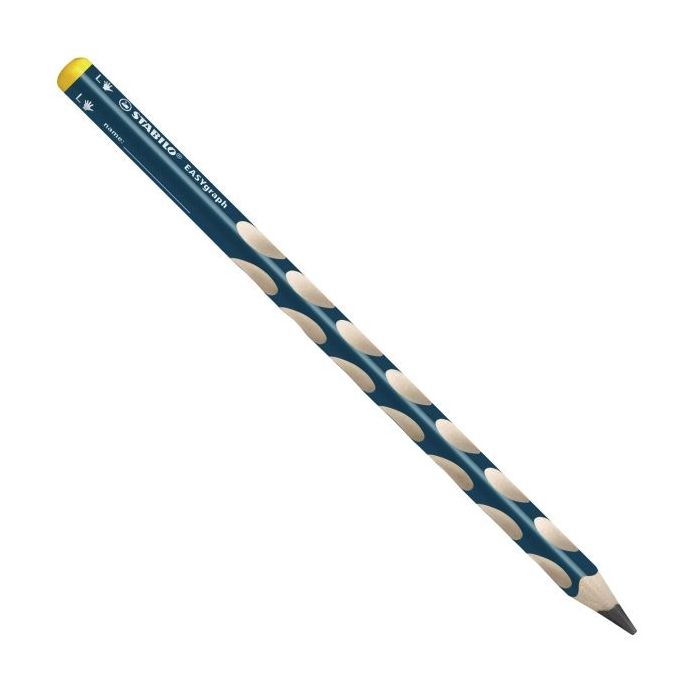 Stabilo Easygraph Lapiz de Grafito - Mina HB de 3.15mm - Diseño Ergonomico - Uso Zurdo- Color Azul Petroleo