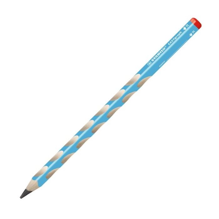 Stabilo Easygraph Lapiz de Grafito - Mina HB de 3.15mm - Diseño Ergonomico - Uso Diestro - Color Azul