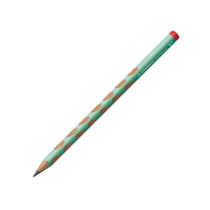 Stabilo Easygraph Pastel Lapiz de Grafito - Mina HB de 3.15mm - Diseño Ergonomico - Uso Diestro - Color Verde Pastel