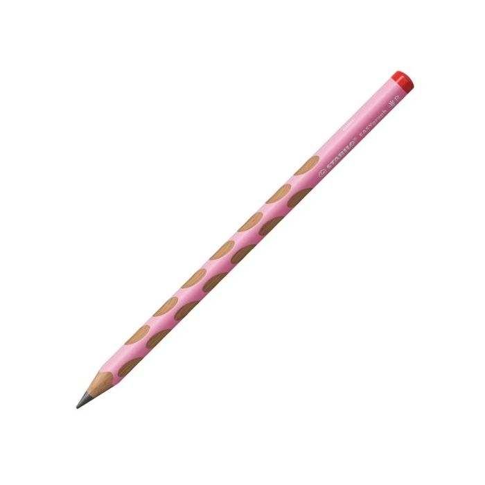 Stabilo Easygraph Pastel Lapiz de Grafito - Mina HB de 3.15mm - Diseño Ergonomico - Uso Diestro - Color Rosa Pastel