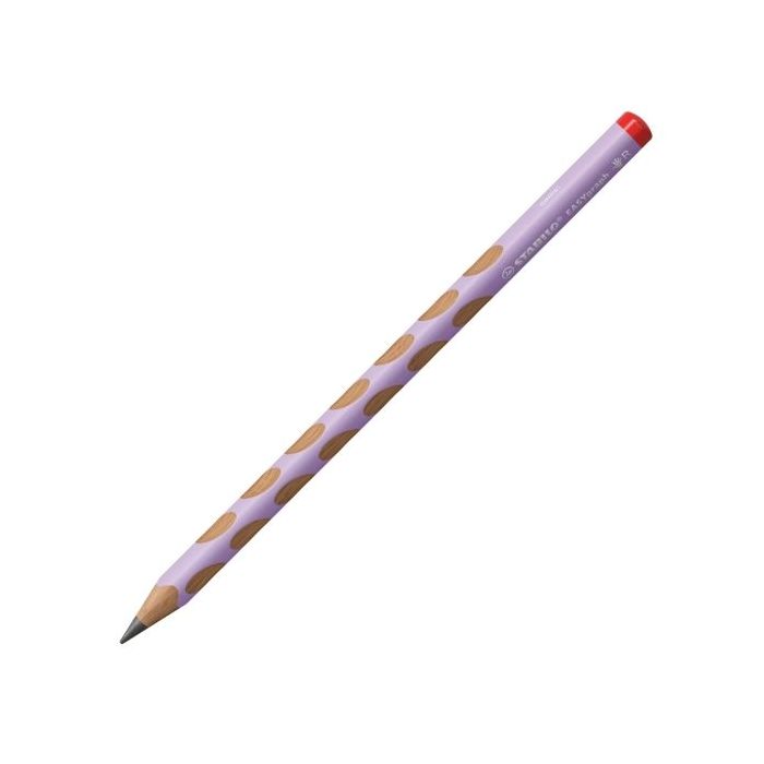 Stabilo Easygraph Pastel Lapiz de Grafito - Mina HB de 3.15mm - Diseño Ergonomico - Uso Diestro - Color Lila Pastel