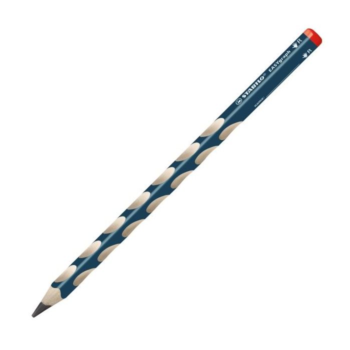 Stabilo Easygraph Lapiz de Grafito - Mina HB de 3.15mm - Diseño Ergonomico - Uso Diestro - Color Azul Petroleo