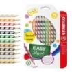 Stabilo Easycolors Special Colors Pack con 12 Lapices de Colores Ergonomicos + Sacapuntas - Mina de 4.2mm - Forma Triangular - U