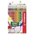 Stabilo Easycolors Pack con 24 Lapices de Colores Ergonomicos - Mina de 4.2mm - Forma Triangular - Uso Zurdo- Colores Surtidos